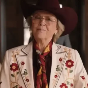 Dutton Ranch S01 Annette Bening White Floral Blazer