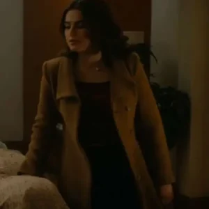 Ella Bright 2026 TV Series Off Campus 2026 Hannah Wells Brown Wool Long Coat For Sale