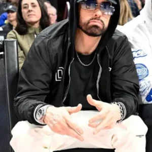 Eminem Detroit Black Bomber Jacket