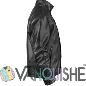 Ethan Hunt Mission Impossible 05 Black Leather Jacket Side Look