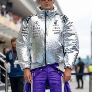 F1 Grand Prix Of Miami George Russell Silver Jacket