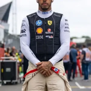 F1 Miami Grand Prix Lewis Hamilton Black Vest