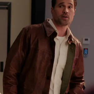 Found S02 Brett Dalton Brown Leather Jacket