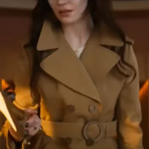 Her Private Hell Sophie Thatcher Brown Trench Coa