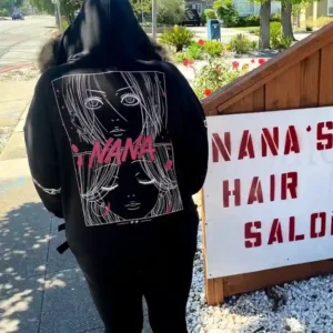 Hot Topic Nana Black Hooded Jacket