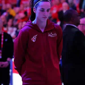 Indiana Fever 2026 Caitlin Clark Maroon Jacket