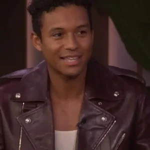 Jaafar Jackson Live kelly and Mark Show Leather Jacket