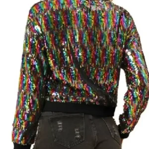 Jean Smart TV Series Hacks S05 Deborah Vance Sequin Bomber Jacket For Women