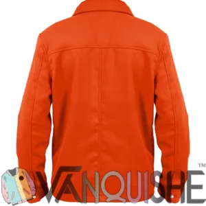 Julien Emily in Paris Orange Wool Jacket Back