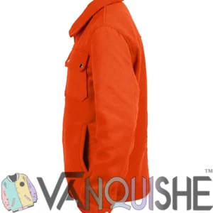 Julien Emily in Paris Orange Wool Jacket Side Look