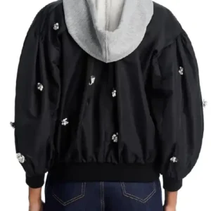 Kaitlin Olson 2026 TV Series Hacks S05 DJ Vance Black Hooded Bomber Jacket For Men and Women