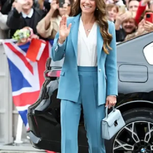 Kate Middleton Italy Trip 2026 Blue Suit