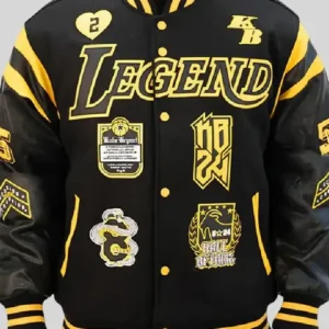 Kobe Bryant Collage Legends Varsity Jacket