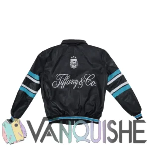 Lionel Messi Argentine Soccer Player Tiffany and Co Limited Edition Leather Jacket For Men and Women