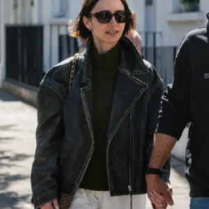 London 2026 Lily Collins Jacket
