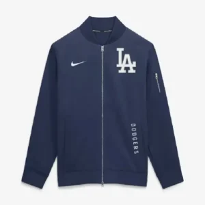 Los Angeles Dodgers Nike Navy Authentic Collection Dugout Full-Zip Bomber Jacket