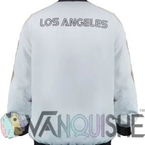 Los Angeles FC White Bomber Jacket Back