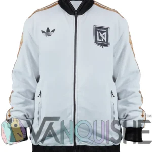 Los Angeles FC White Bomber Jacket Front