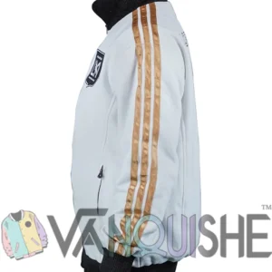 Los Angeles FC White Bomber Jacket Side Look