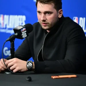 Luka Dončić Oklahoma City Thunder vs Los Angeles Lakers Black Bomber Jacket