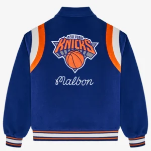 Malbon Knicks The Garden Varsity Jacket