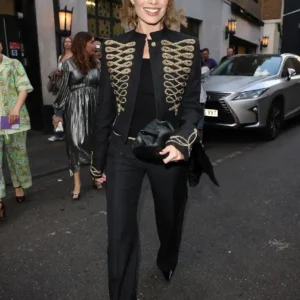 Margot Robbie 2026 Attending the opening night 1536 London Black Military Jacket