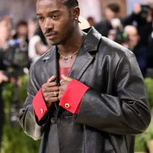 Met Gala 2026 Damson Idris Black Leather Coat