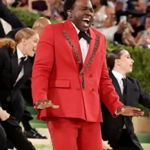 Met Gala Joshua Henry 2026 Red Suit