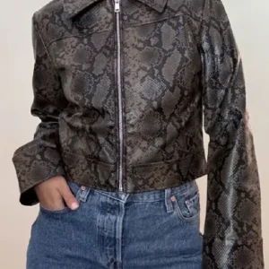 Mika Abdalla 2026 TV Series Off Campus S01 Allie Hayes Cropped Leather Jacket