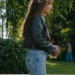 Mika Abdalla 2026 TV Series Off Campus S01 Allie Hayes Cropped Leather Jacket For Men and Women