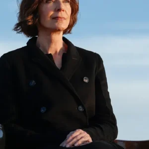 Miss You Love You 2026 Allison Janney Black Wool Coat