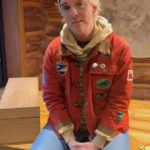 NYC 2026 Brandi Carlile Red Quilted Jacket