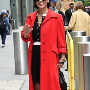 NYC 2026 Constance Zimmer Red Coat