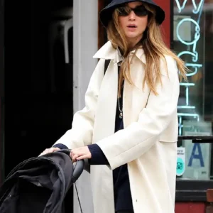 NYC 2026 Jennifer Lawrence Off White Coat