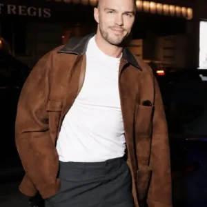 NYC 2026 Nicholas Hoult Jacket