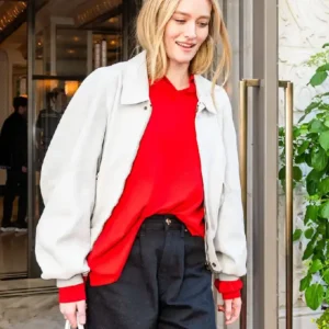 NYC 2026 Sarah Pidgeon White Jacket