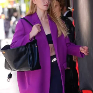 New York City 2026 Sarah Pidgeon Purple Coat