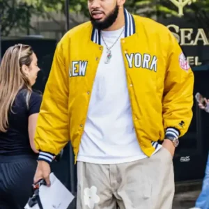 New York Knicks Karl-Anthony Towns Yellow Jacket
