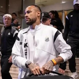 Neymar Santos FC White Track Jacket