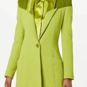 Nicole Kidman 2026 TV Series Margo’s Got Money Troubles Lace Wool Green Blazer For Women
