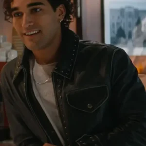 Off Campus S01 Josh Heuston Black Leather Jacket