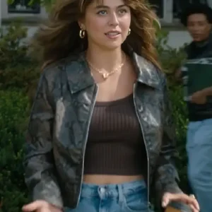 Off Campus S01 Mika Abdalla Cropped Leather Jacket