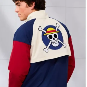 One Jolly Roger Windbreaker Jacket Back