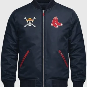 One Piece Red Sox Navy Blue Jacket