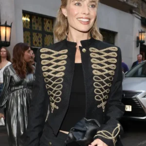 Opening night Play 1536 Margot Robbie Military Jacket