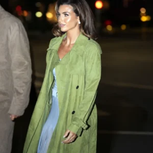 Paige Lorenze New York City 2026 Dinner Event Green Trench Coat For Women