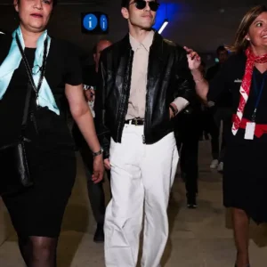 Rami Malek 79th Cannes Film Festival Leather Jacket