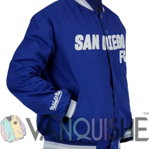 San Diego FC Navy Blue Bomber Jacket on Sale