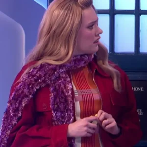 Saturday Night Live UK 2026 Aimee Lou Suede Jacket