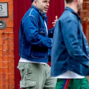 Sebastian Stan London 2026 Blue Denim Jacket